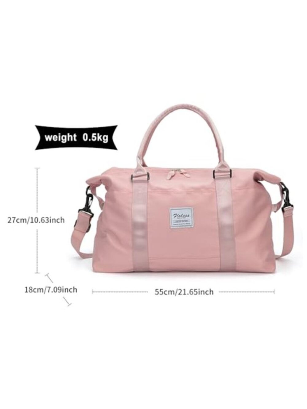 Travel Weekender Bag for Women Carry-On Overnight Duffle Large Weekend Tote - Picture 4 of 7